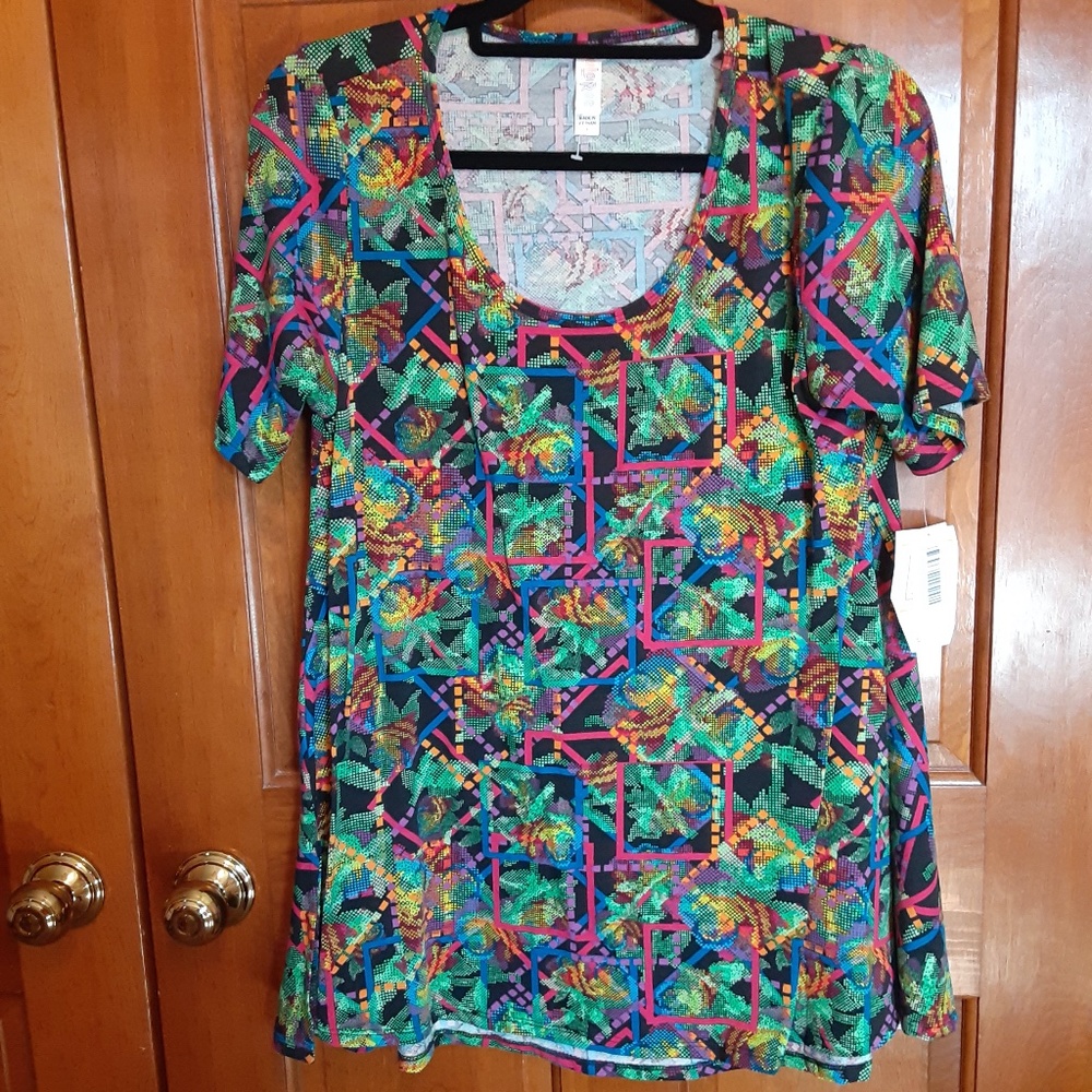 LuLaRoe Colorful Perfect T Pullover Top